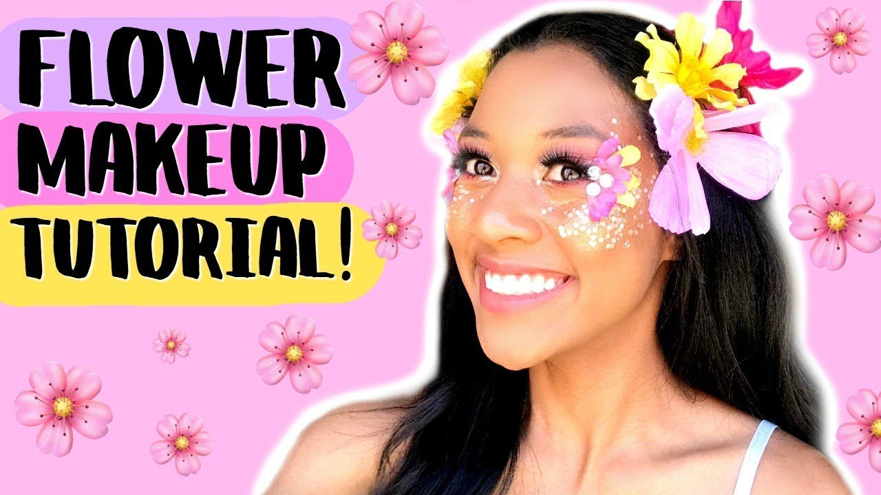 FLOWER MAKEUP TUTORIAL! (Festival/Rave) YouTube