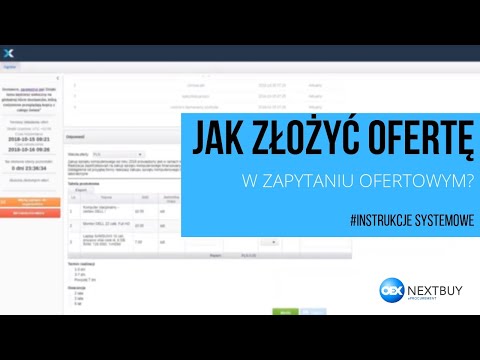 Jak złożyć ofertę w zapytaniu ofertowym? || #instrukcje NextBuy