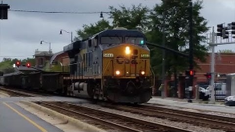 [CSX]5444 GE ES40DC Leads W042-06 Maintenance Of Way Work Train Equipment In Fay NC 1st Gen K5HL
