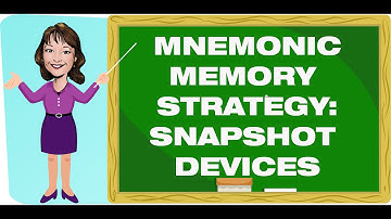 Teaching Strategies: Mnemonic Memory Strategy: Snapshot Devices