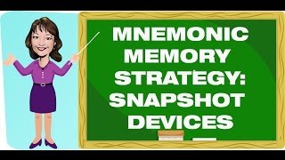 Teaching Strategies: Mnemonic Memory Strategy: Snapshot Devices