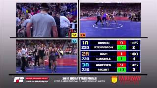 2016 IHSAA State Wrestling- 220 Finals