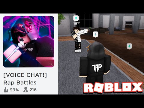 I Made a RAP BATTLE Game With VOICE CHAT.. (Roblox)