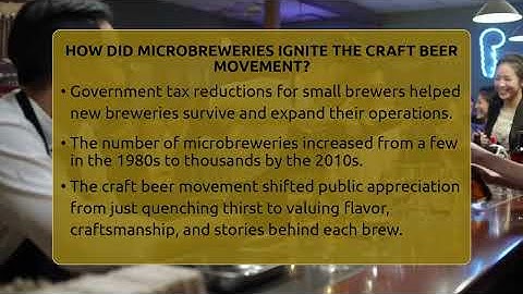 How Did Microbreweries Ignite The Craft Beer Movement? - The Pint Guy