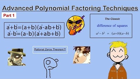 Advanced Polynomial Factoring Techniques: Part 1