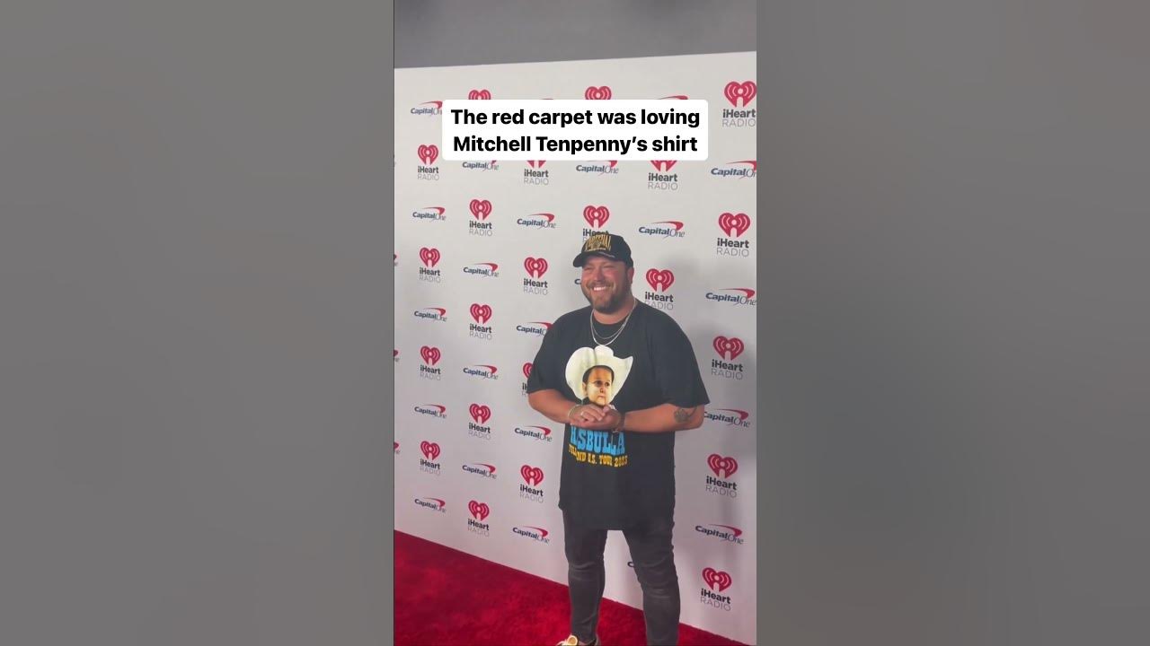 The Red Carpet Was Loving Mitchell Tenpenny’s Shirt! #iHeartCountry2023
