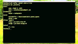 Git Color and Nano added to Configuration