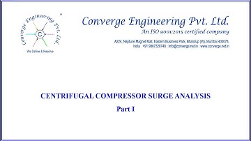 Part I Compressor surge analysis