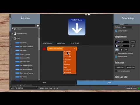 2. A Woodturners guide to controlling OBS with Touch Portal.