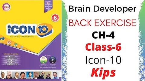 BRAIN DEVELOPER/Back exercise/Ch-4/Class-6/Icon-10/Kips/By @CBSEEDUCATE