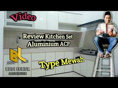 Kitchen Set Aluminium Composite panel || Dapur rumah bersih