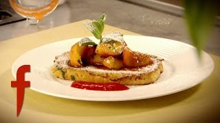 Pain Perdu with Caramelised Peaches  | Gordon Ramsay's The F Word Season 3