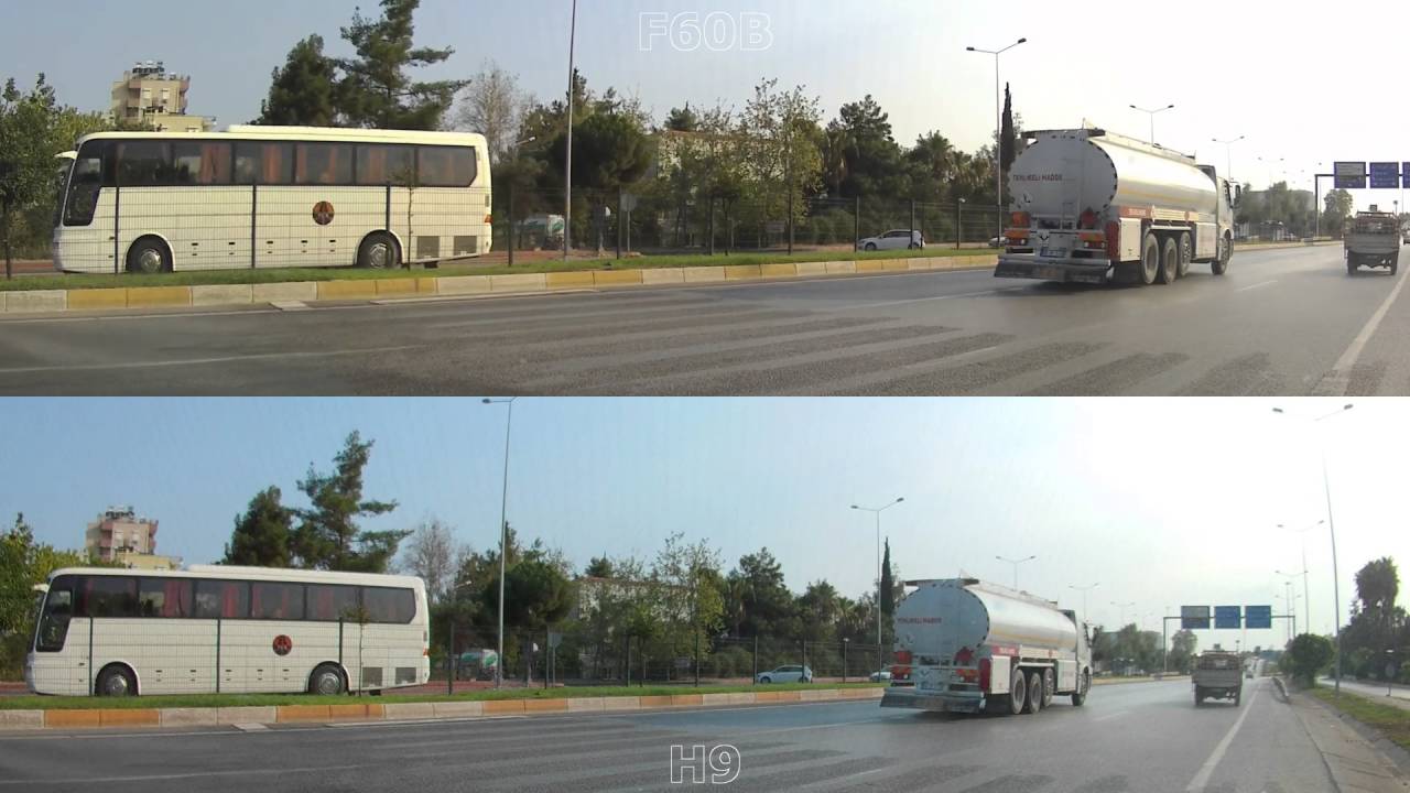 F60B vs Eken H9. Dashcam use.