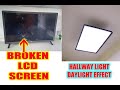 BROKEN TV SCREEN CONVERT TO CEILING LIGHT (DAYLIGHT EFFECT)