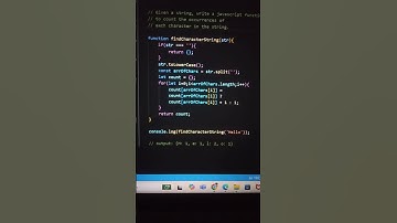 Find character count in a string using javascript