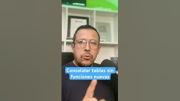 Como consolidar tablas si no tienes la función apilar o tienes una versión antigua de excel.