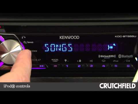 Kenwood Kdc Bt555u Car Cd Receiver Display And Controls Demo Crutchfield Video