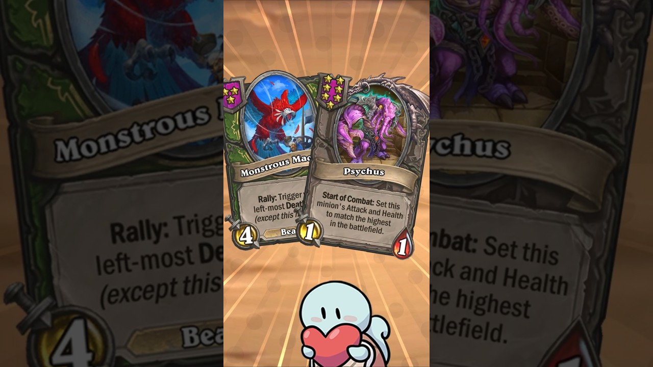 Macaw and Psychus BROKEN! | Hearthstone Battlegrounds