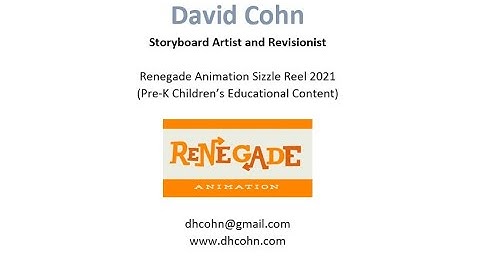 David Cohn Storyboard Artist -- Renegade Sizzle Reel 2021