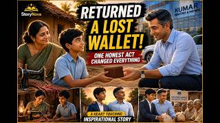 The Poor Boy Who Returned a Lost Wallet | Heart Touching Animated Story
