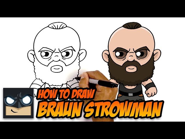 How To Draw Braun Strowman | WWE - Videos For Kids