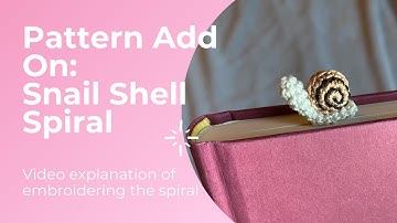 Pattern Add On: Snail Bookmark Shell Details