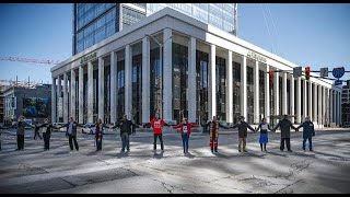 See scenes, arrests during human chain, DACA protest