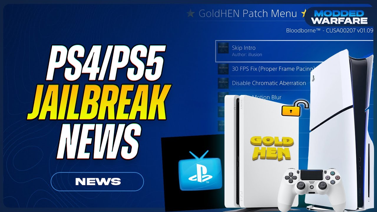 プレステ4 PS4/PS5 Jailbreak News: GoldHEN 2.4B18.8, 13.04/12.60 Released