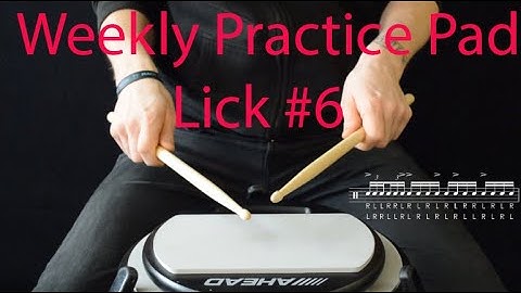 Six Stroke Roll Practice Pad Exercises | Drum Lesson for Intermediate | Single Paradiddle Rudiment