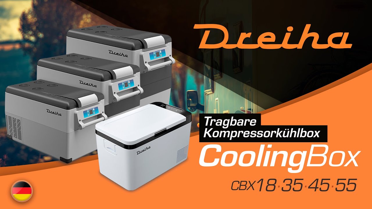 Dreiha CBX55 - KOMPRESSOR KÜHLBOX - GEFRIERBOX 12V 230V