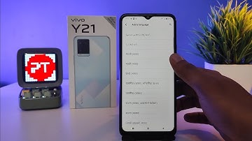 How to Change Language in Vivo Y21