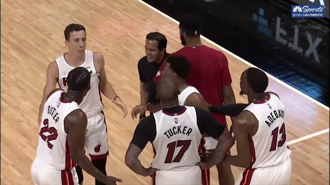 Heat teammates Jimmy Butler, Udonis Haslem get in verbal ...
