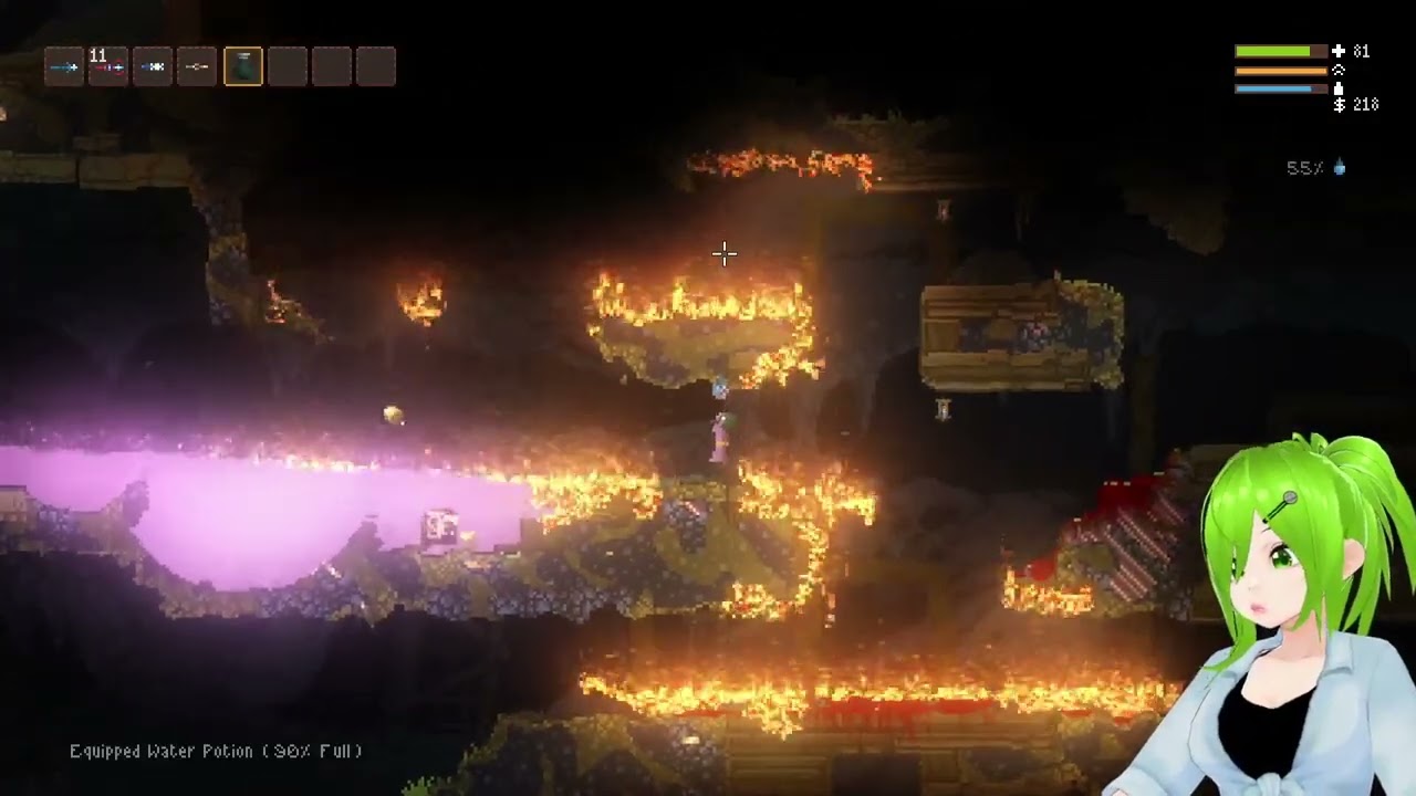 Noita - There's a ghost behind each of us, throwing up