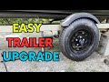 Trailer tire and hub upgrade made easy 