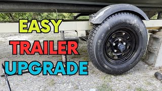 Trailer Tire and Hub Upgrade Made EASY ✅
