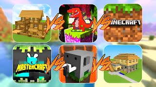 Block Crazy VS Craftsman Dragon VS Minecraft PE VS MasterCraft VS Craftsman VS Build Craft screenshot 1
