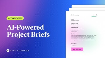 Plan Better Websites, Faster — Step 1: Create a Project Brief with AI (No-Code Website Builder Demo)