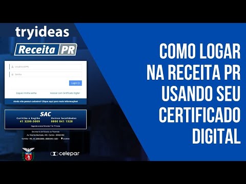 Como logar na Receita PR Usando seu Certificado digital