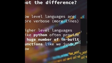 Low level programming languages in 60 seconds #shorts