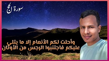 ربع ساعة من سورة الحج بصوت جميل❣️