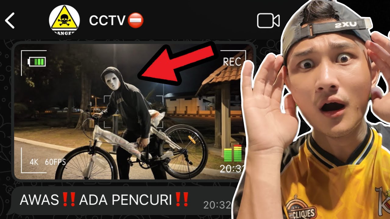 RAKAMAN CCTV‼️BASIKAL KAWAN AKU HILANG‼️ 
