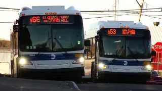 MTA New York City Bus 2011 New Flyer XD40 "Xcelsior" 4872 & 4884 On The S53 & S66