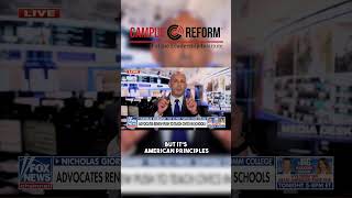 Most students dont know America
Campus Reform Higher Education Fellow and Suffolk Community College professor Nicholas Giordano joined Fox News and highlighted how universities have stopped teaching students American principles.
Follow us on X ► X.com/campusreform
Follow us on Instagram ► instagram.com/campusreform
Like us on Facebook ► facebook.com/CampusReform
Campus Reform, a project of the Leadership Institute, is Americas leading site for college news. As a watchdog to the nations higher education system, Campus Reform exposes bias and abuse on the nations college campuses.
Our team of professional journalists works alongside student activists and student journalists to report on the conduct and misconduct of university administrators, faculty, and students.
Campus Reform holds itself to rigorous journalism standards and strives to present each story with accuracy, objectivity, and public accountability. Most students dont know America