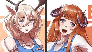 [CSP] Arknights x GS25 - Fiona/Bagpipe & Viviana - Fanart Timelapse
