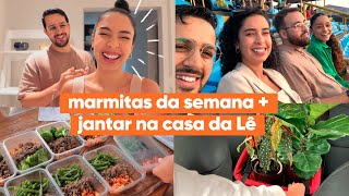 MARMITAS DA SEMANA + JANTAR NA CASA DA LETICIA + CAMPEONATO DE BEACH TENIS | JULIANA LOUISE