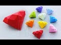 How to Make a Paper Diamond   easy Way