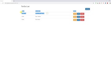 DEMO (Output) || Todo List With Codigniter and MySql || CRUD Operation || Ajax