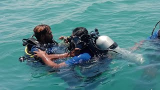 Scuba Diving At Shivrajpur beach Dwarka #scubadiving #scubadivingislife