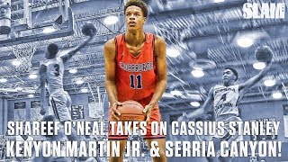 Shareef O'Neal Takes On Cassius Stanley, Kenyon Martin Jr., \& Sierra Canyon! | SLAM Highlights