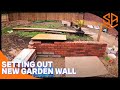 #BRICKLAYING..... NEW GARDEN WALL ..PART 1